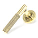 From The Anvil Handles Plain Aged Brass Brompton Lever on Rose Set (Plain) - Unsprung