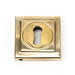 From The Anvil Escutcheons Square Aged Brass Escutcheon