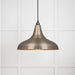 From The Anvil Lighting Aged Brass Frankley Pendant