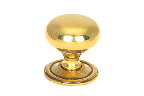 From The Anvil Cupboard Knob 38mm Aged Brass Mushroom Cupboard Knob