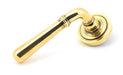 From The Anvil Handles Art Deco Aged Brass Newbury Lever on Rose Set