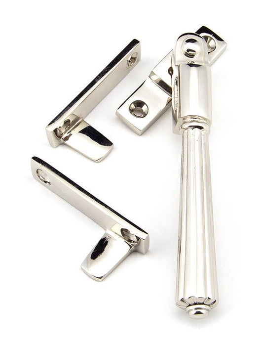 From The Anvil Window Hardware Polished Nickel Aged Brass Night-Vent Locking Hinton Fastener