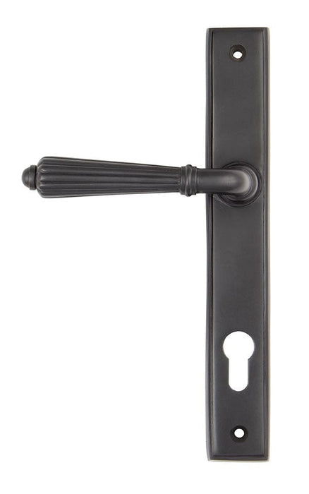 From The Anvil Window Hardware Aged Bronze Aged Bronze Hinton Slimline Lever Espag. Lock Set