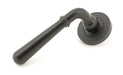 From The Anvil Handles Plain Aged Bronze Newbury Lever on Rose Set (Plain) - Unsprung