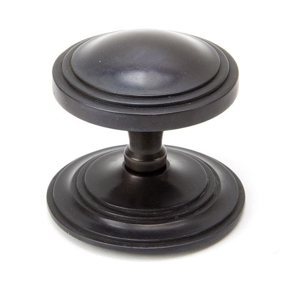 From The Anvil Knobs Aged Bronze Art Deco Centre Door Knob