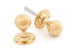 From The Anvil Knobs Polished Brass Ball Mortice Knob Set