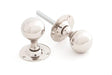 From The Anvil Knobs Polished Nickel Ball Mortice Knob Set