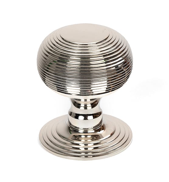 From The Anvil Knobs Polished Nickel Beehive Centre Door Knob