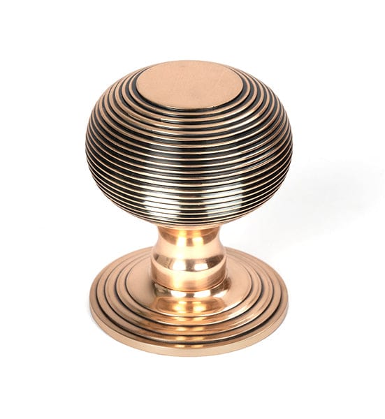 From The Anvil Knobs Polished Bronze Beehive Centre Door Knob