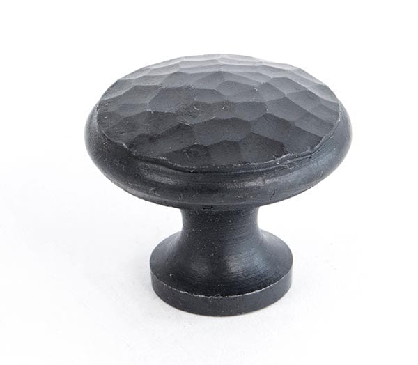 From The Anvil Cupboard Knob Medium Beeswax Hammered Cupboard Knob