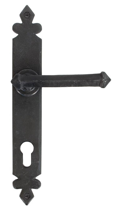 From The Anvil Window Hardware Beeswax Beeswax Tudor Lever Espag. Lock Set