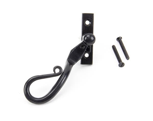 From The Anvil Window Hardware Left Hand Black 16mm Shepherd's Crook Espag