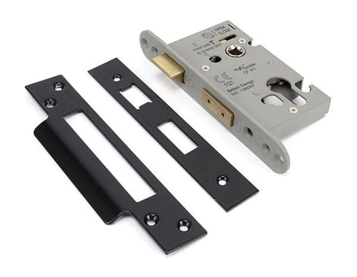 From The Anvil Euro Locks Black 2½" Euro Profile Sash Lock