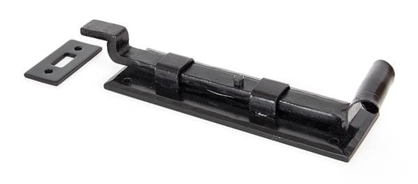 From The Anvil Bolts Cranked Black 6" Door Bolt