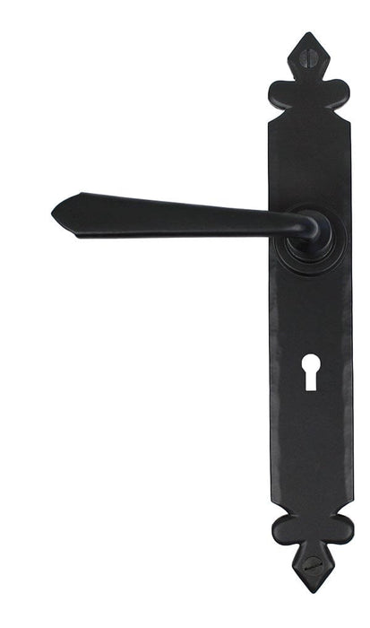 From The Anvil Handles Lever  Lock Black Cromwell Lever Lock Set