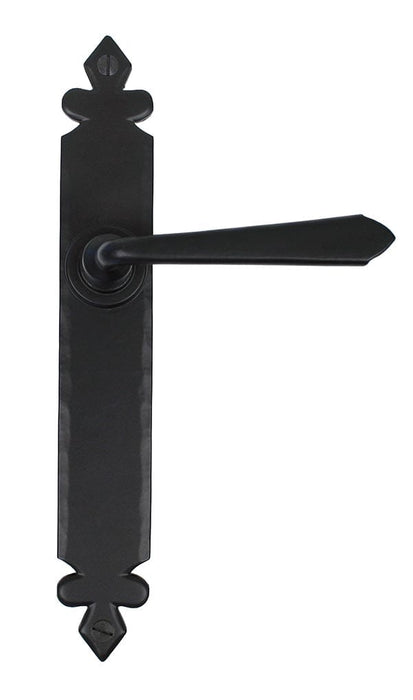 From The Anvil Handles Lever Latch Black Cromwell Lever Lock Set