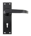 From The Anvil Handles Lock Black Deluxe Lever Lock Set