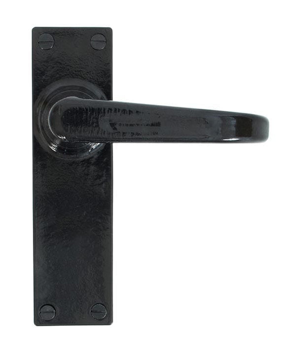 From The Anvil Handles Latch Black Deluxe Lever Lock Set