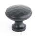 From The Anvil Cupboard Knob Medium Black Hammered Cupboard Knob