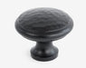 From The Anvil Cupboard Knob Large Black Hammered Cupboard Knob