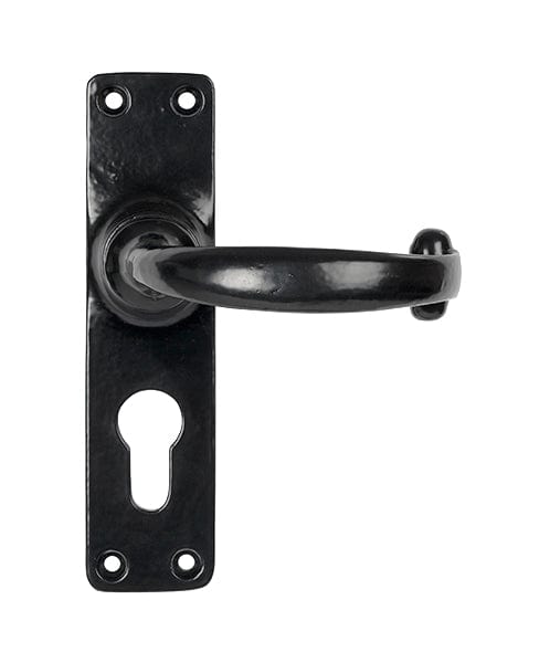 From The Anvil Handles Euro Lock Set Black Lever Set