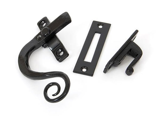 From The Anvil Window Hardware Left Hand Black Locking Monkeytail Fastener