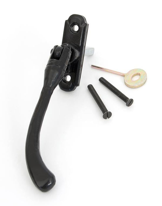 From The Anvil Window Hardware Right hand Black Locking Peardrop Espag - RH