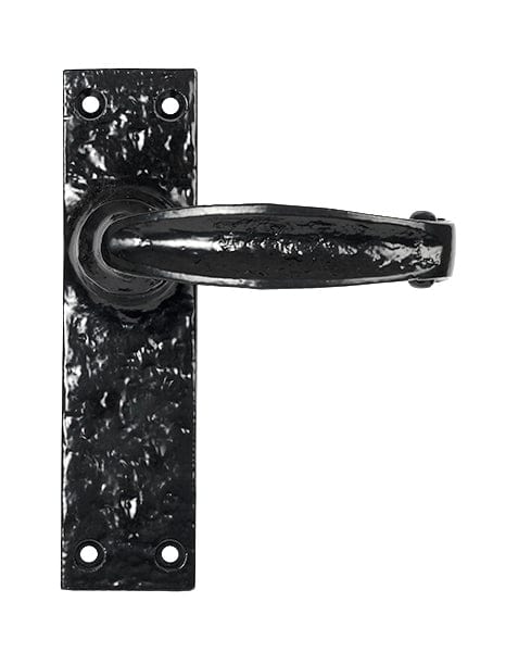 From The Anvil Handles Latch Black MF Lever Set