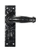 From The Anvil Handles Bathroom Black MF Lever Set