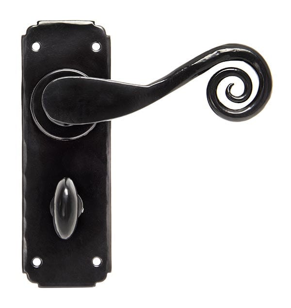 From The Anvil Handles Black Black Monkeytail Lever Bathroom Set