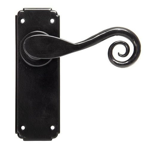 From The Anvil Handles Latch Set Black Monkeytail Lever Set