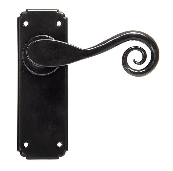 From The Anvil Handles Latch Set Black Monkeytail Lever Set