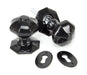 From The Anvil Knobs Octagonal Black Mortice/Rim Knob Set