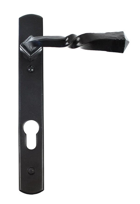 From The Anvil Handles black Black Narrow Lever Espag. Lock Set