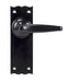 From The Anvil Handles Latch Black Oak Lever Latch Set