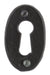 From The Anvil Escutcheons Escutcheon Black Oval Escutcheon & Cover