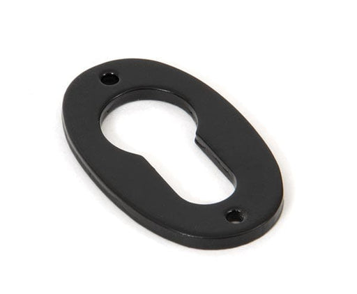 From The Anvil Escutcheons Black Black Oval Euro Escutcheon