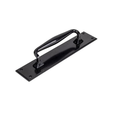 From The Anvil Handles Black Black Pull Handle on Backplate