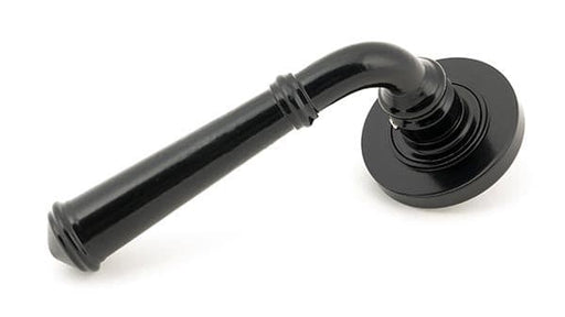 From The Anvil Handles Plain Black Regency Lever on Rose Set