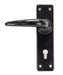 From The Anvil Handles Black Black Smooth Lever Lock Set