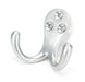 From The Anvil Coat & Hat Hooks Satin Chrome Celtic Double Robe Hook