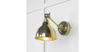 From The Anvil Lighting Brass Hammered Brass Brindley Wall Light