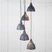 From The Anvil Lighting Slate Hammered Copper Brindley Cluster Pendant