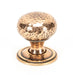 From The Anvil Cupboard Knob Polished Bronze Hammered Mushroom Cupboard Knob 32mm