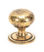 From The Anvil Cupboard Knob Aged Brass Hammered Mushroom Cupboard Knob 38mm