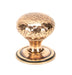 From The Anvil Cupboard Knob Polished Bronze Hammered Mushroom Cupboard Knob 38mm