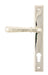 From The Anvil Window Hardware Polished Nickel Hammered Newbury Slimline Espag. Lock Set