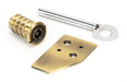 From The Anvil Window Hardware Aged Brass Key-Flush Sash Stop