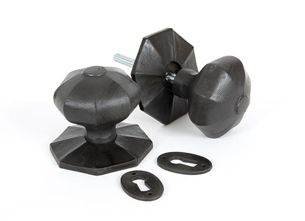 From The Anvil Knobs Beeswax Large Octagonal Mortice/Rim Knob Set