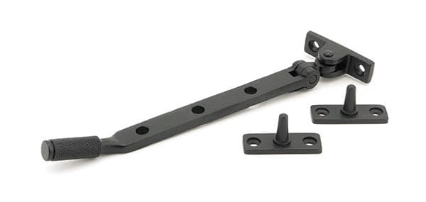 From The Anvil Window Hardware 8" Matt Black Brompton Stay